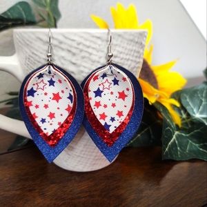 Patriotic earrings